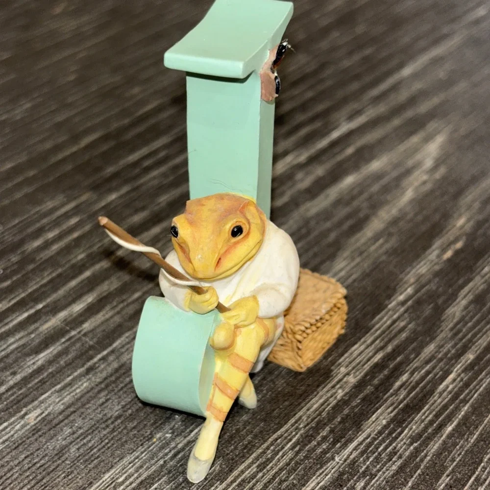 Peter Rabbit Alphabet Figurine Enesco 2005 Letter J Mr Jeremy Fisher A5002